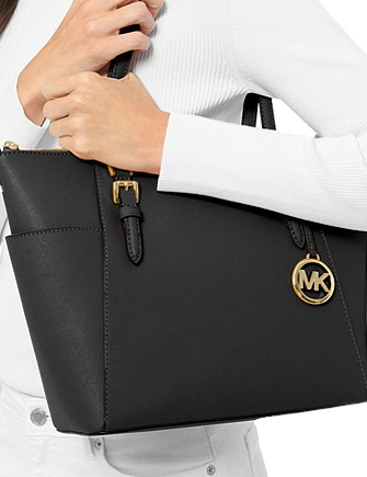 Michael Michael Kors Charlotte Large Saffiano Leather Top Zip Tote