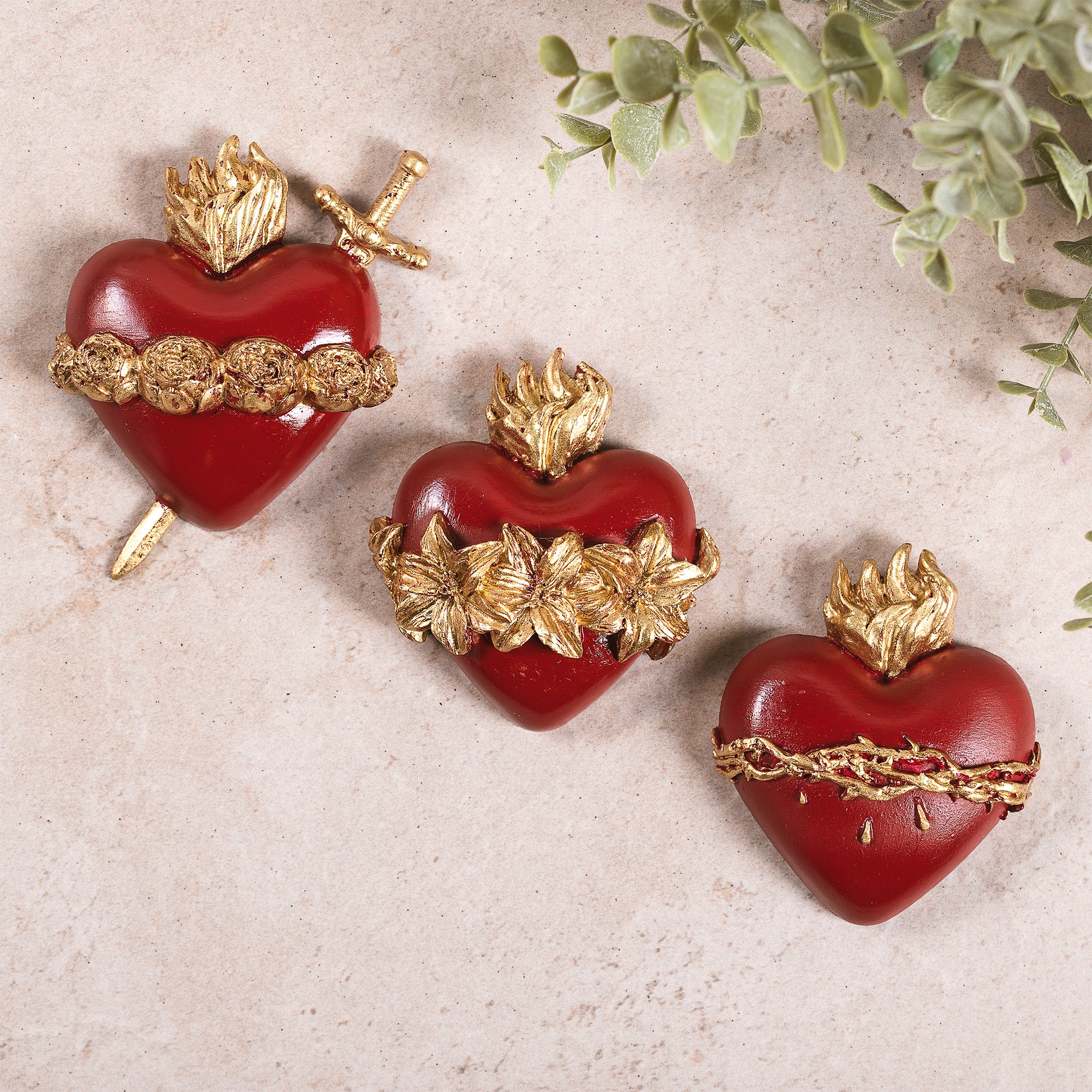 Three Hearts Wall Plaques - Multiple Finishes | The Catholic Company®