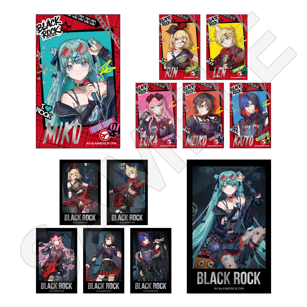 初音ミク トレーディング箔押しチェキ風カード バンドver. (BOX