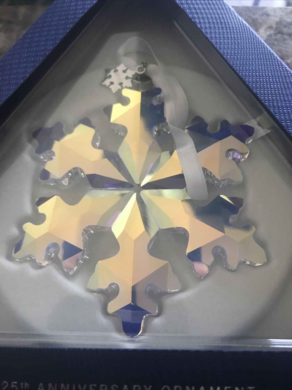 Swarovski-2016-25th-Anniversary-Christmas-Ornament-X-Lg-LE-Aurora