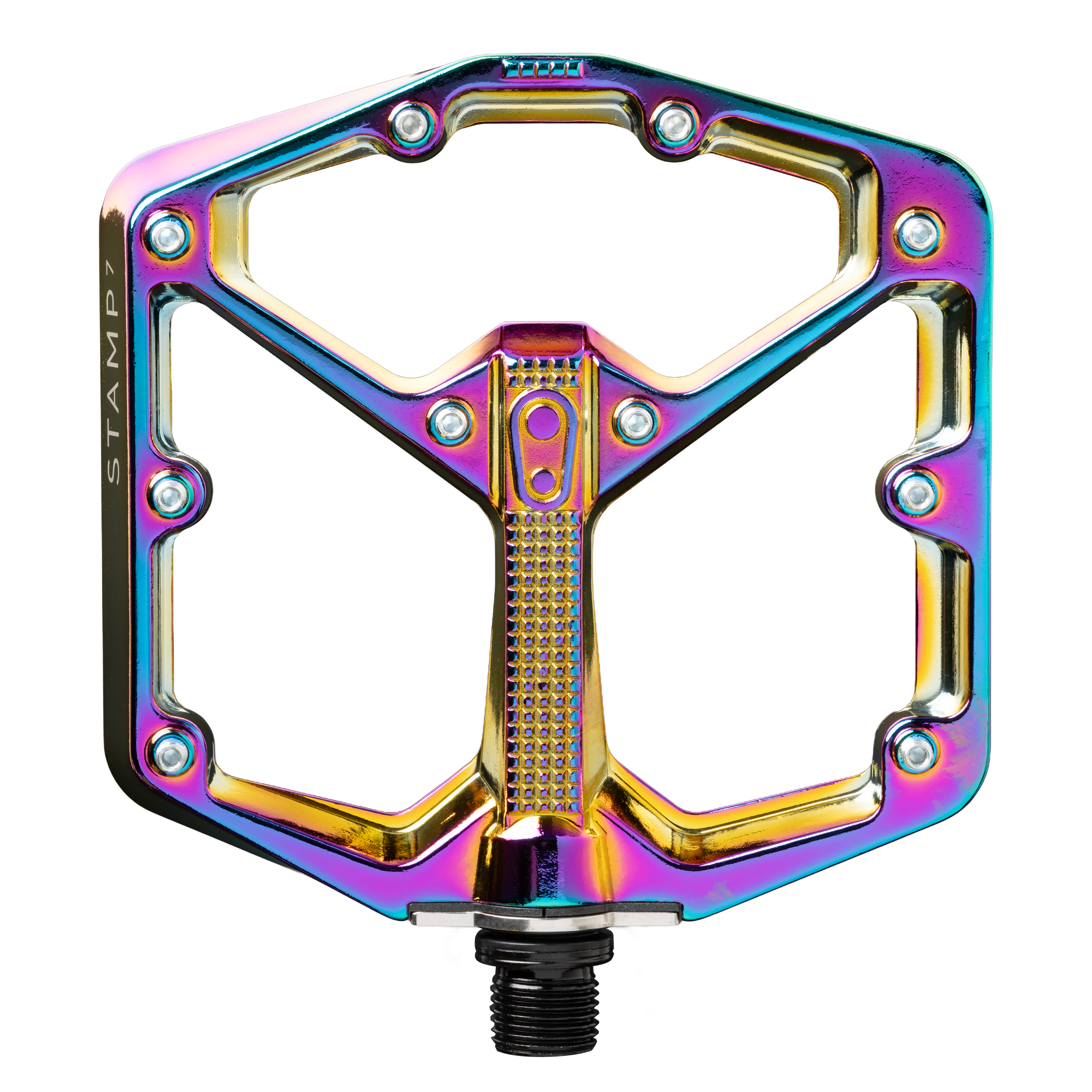 Stamp 7 Large Alloy Flat Pedals - Oil Slick | Crankbrothers