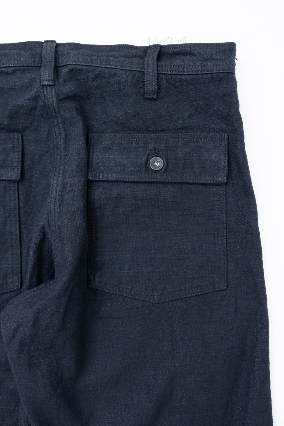 SJ52BK - Back Satin Selvedge Baker Pants - Black | Dant