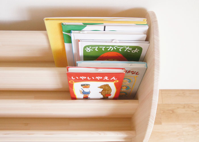 木遊舎 絵本棚 国産 木製【ひのきほんたてM800（完成品・横幅約800mm