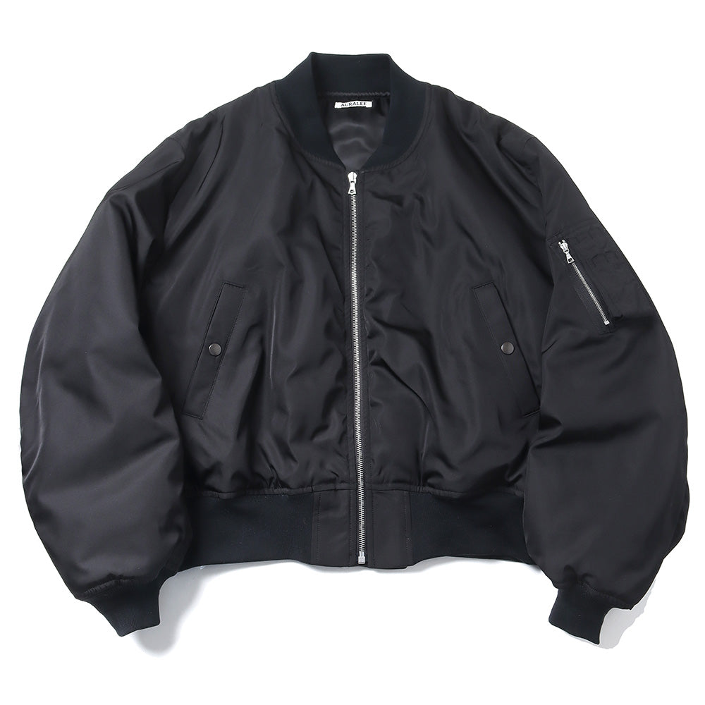 AURALEE) HIGH DENSITY SILK TWILL FLIGHT BLOUSON (A25SB01AS