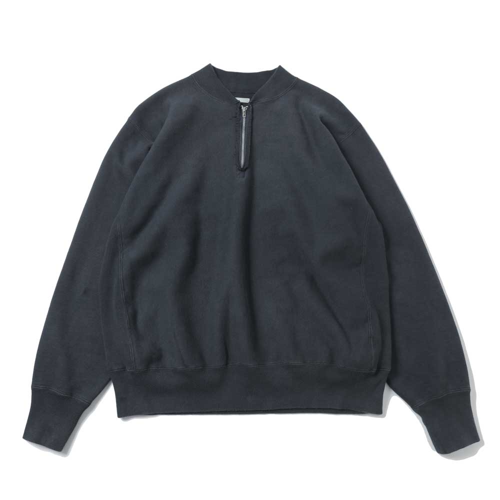 A.PRESSE Vintage Half Zip Rib Collar Sweatshirt 26SAP-05-11 (26SAP