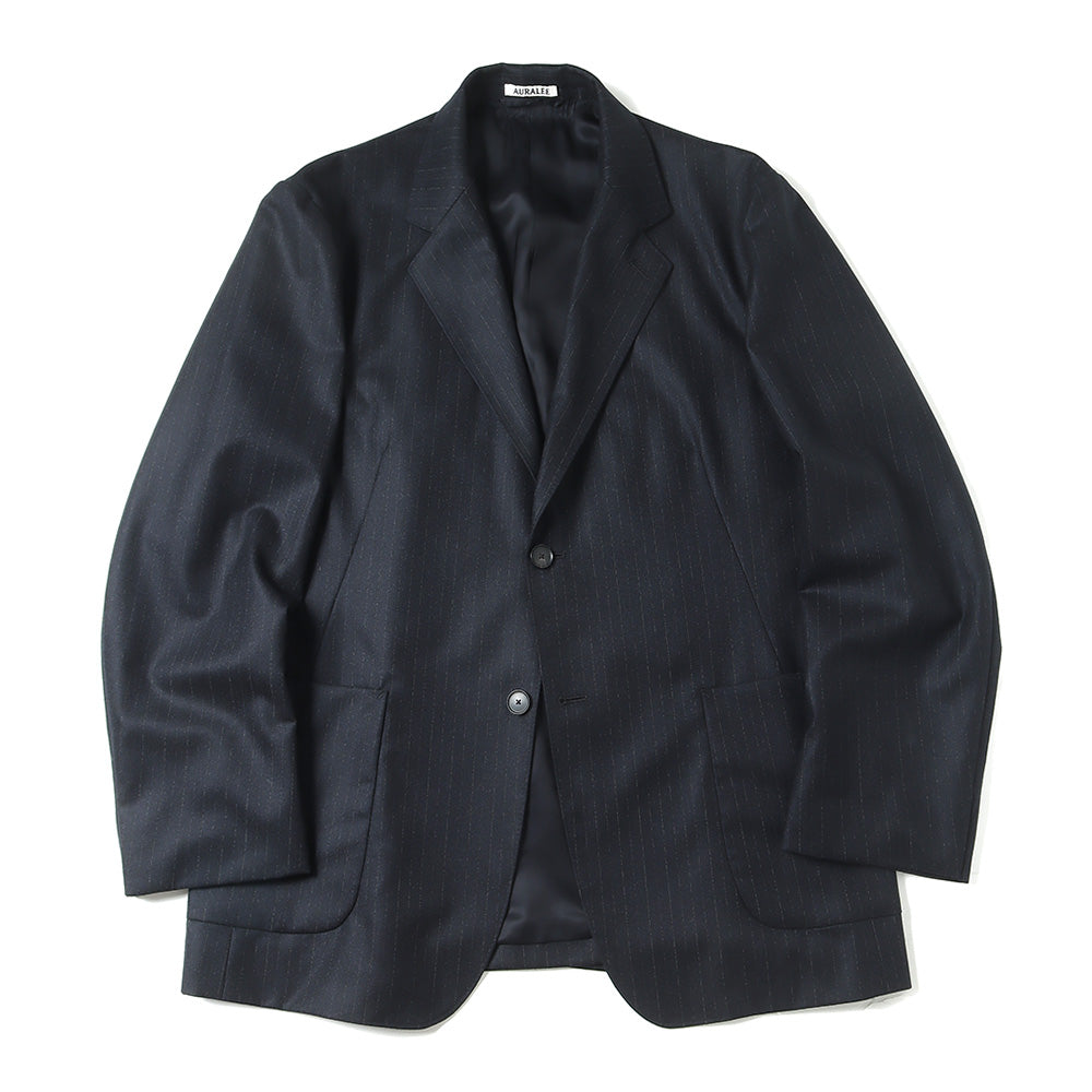 AURALEE (オーラリー)】WOOL FULLING FLANNEL STRIPE JACKET A24AJ01HC