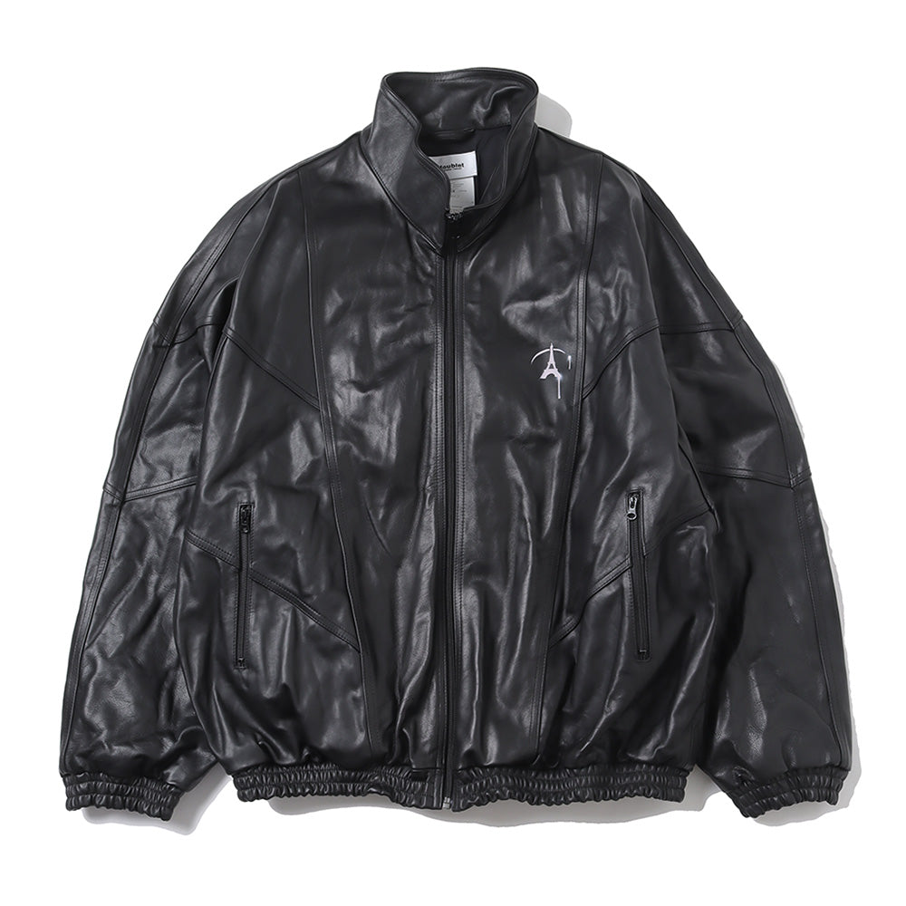 doublet(ダブレット)WRINKLE LEATHER TRACK JACKET (23AW02BL166