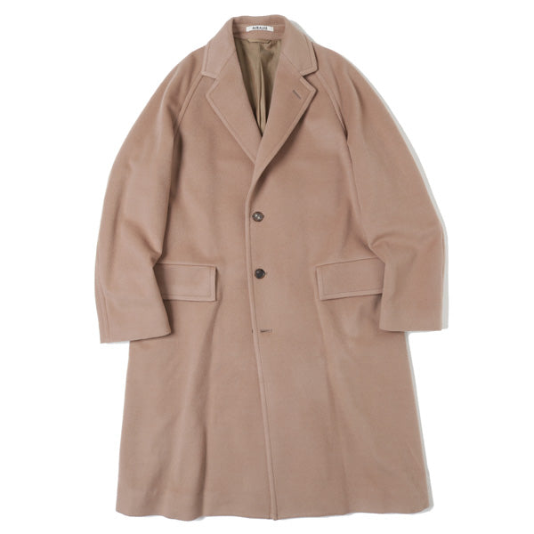 CASHMERE WOOL MOSSER CHESTERFIELD COAT (A9AC01MC) | AURALEE