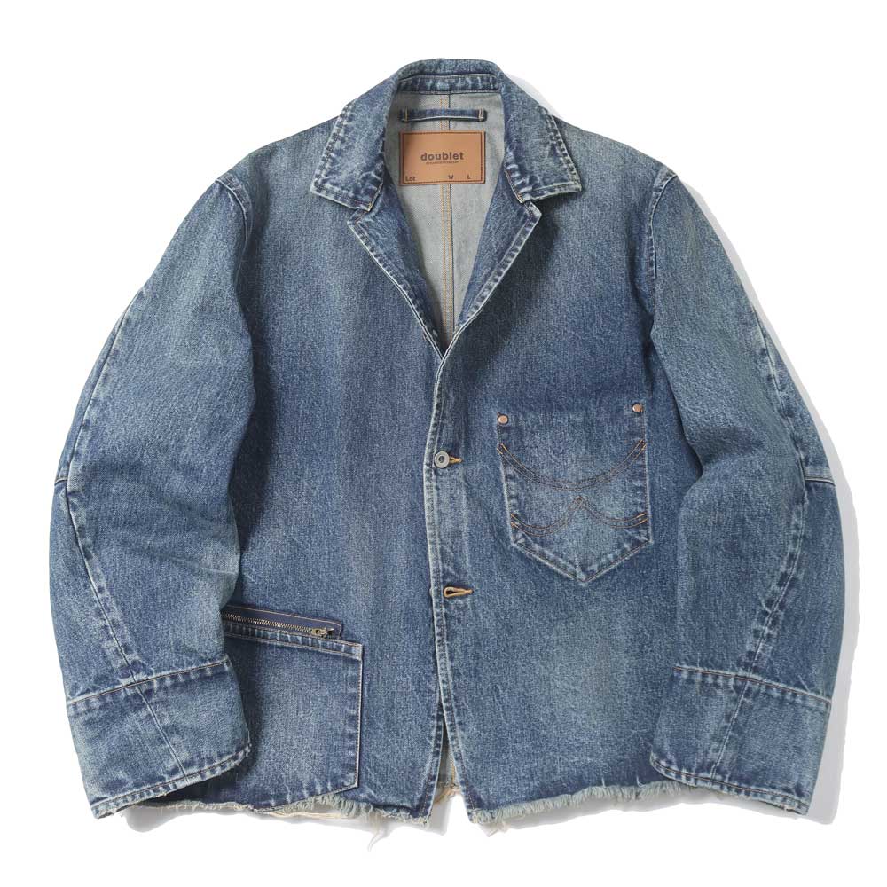 doublet(ダブレット)USED FINISH DENIM JACKET (25SS12BL213