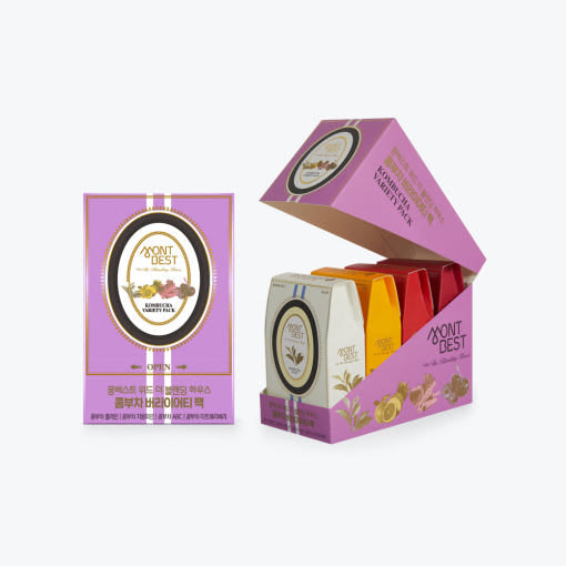MONTBEST Blending Kombucha Tangy 4-Flavor 40 Sticks | DODO SKIN