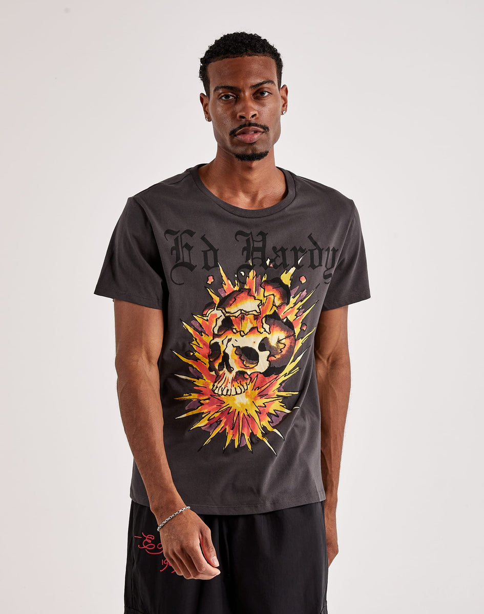 Ed Hardy Exploding Skull Tee – DTLR