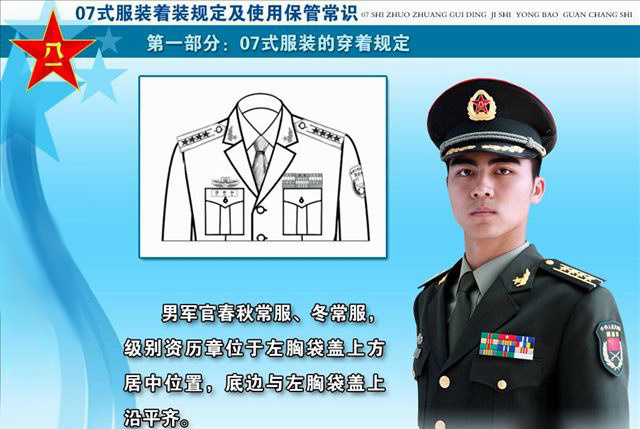 全方位解析中国人民解放军07式新军服制服组图