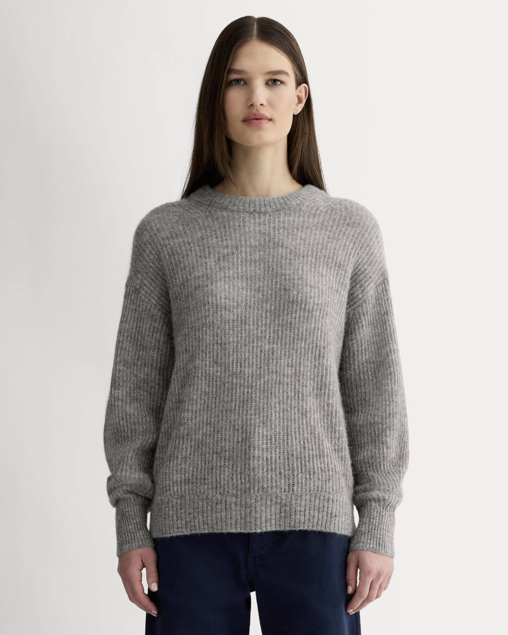 The Cocoon Crew in Alpaca | Heather Stone Grey – Everlane
