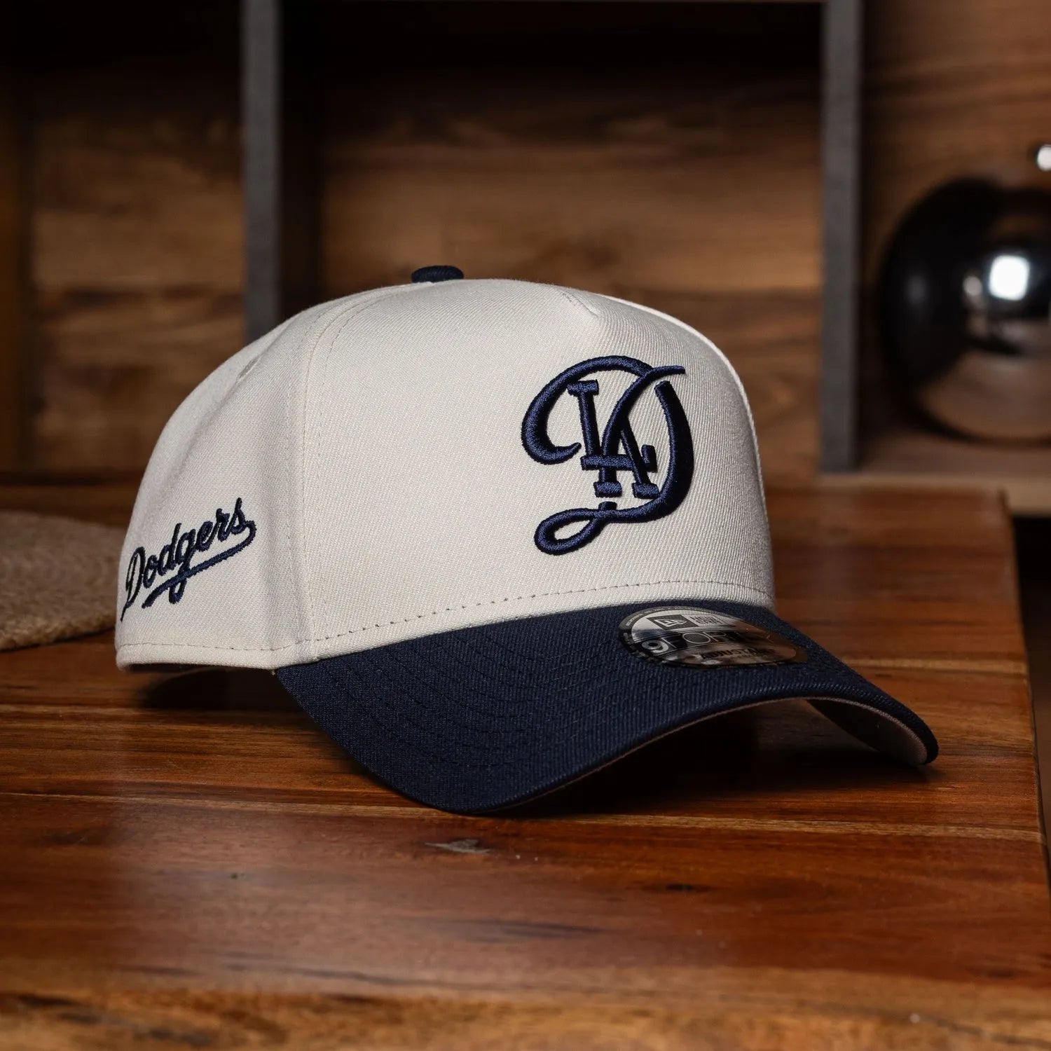 NEW ERA 9FORTY A-FRAME MLB LOS ANGELES DODGERS SCRIPT TWO TONE / GREY