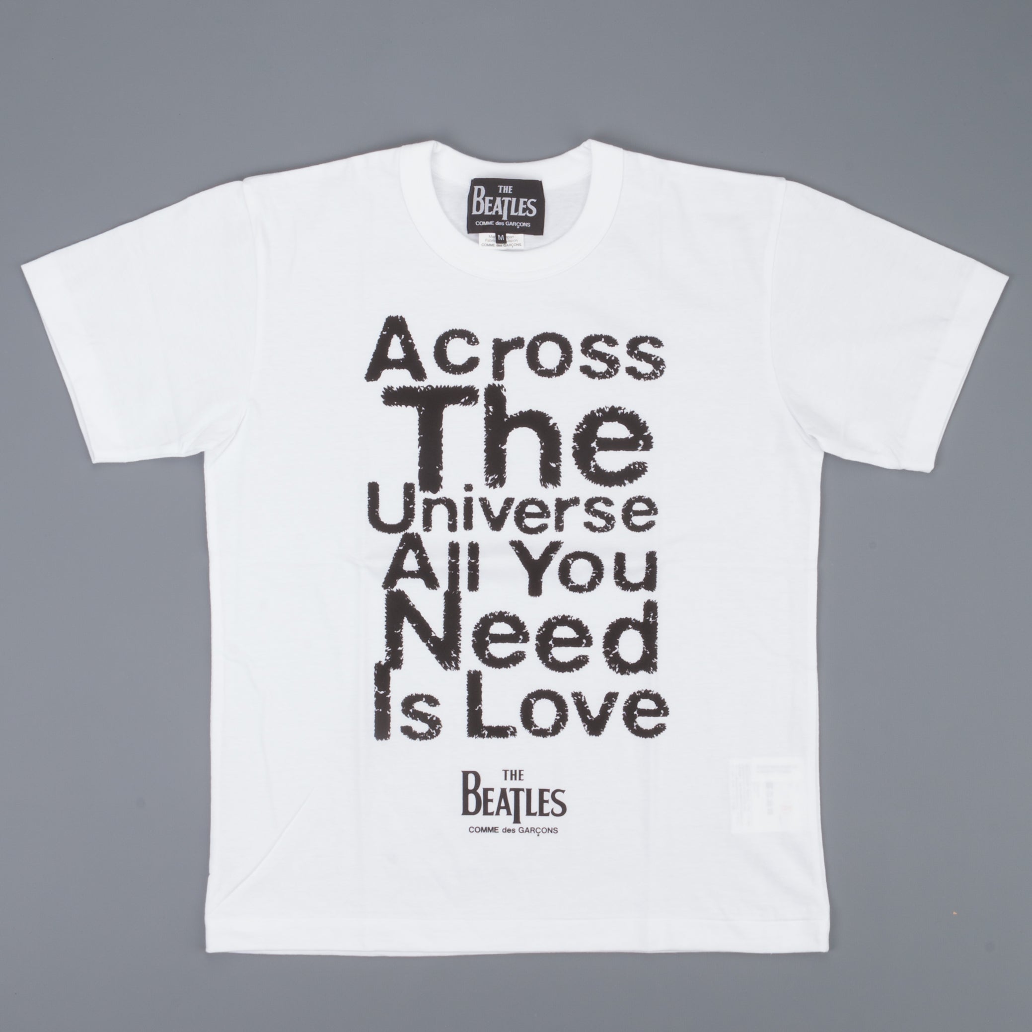 The Beatles x Comme des Garçons T shirt across the universe white