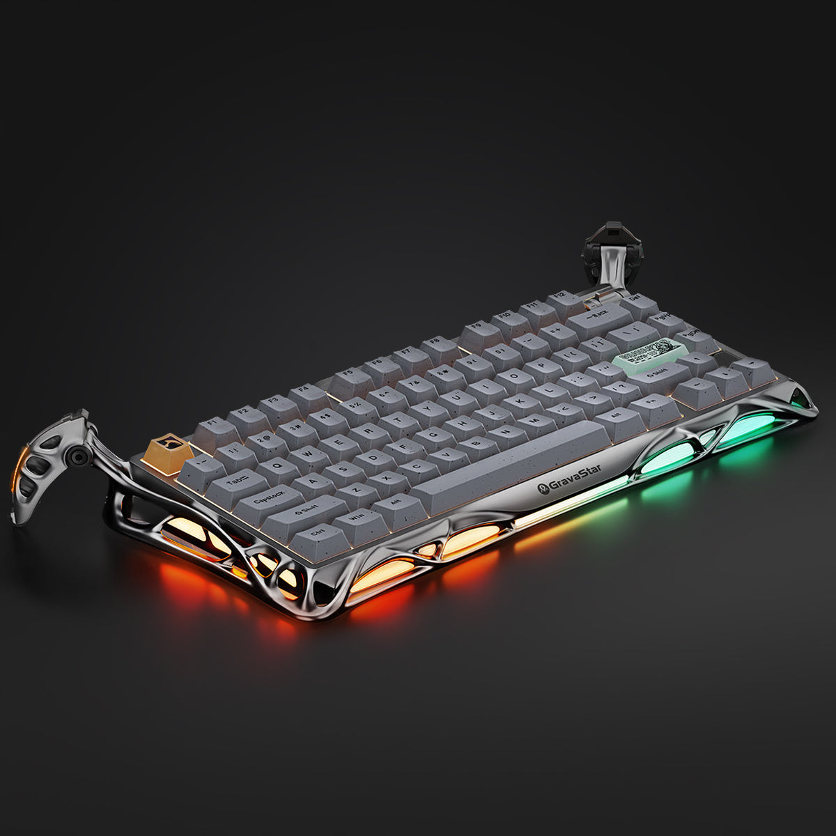 Mercury K1 Pro Gaming Keyboard - Silver Gray | 75% Mechanical (US
