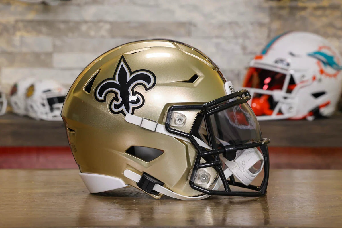 New Orleans Saints Riddell SpeedFlex Mid-Size Helmet – Green