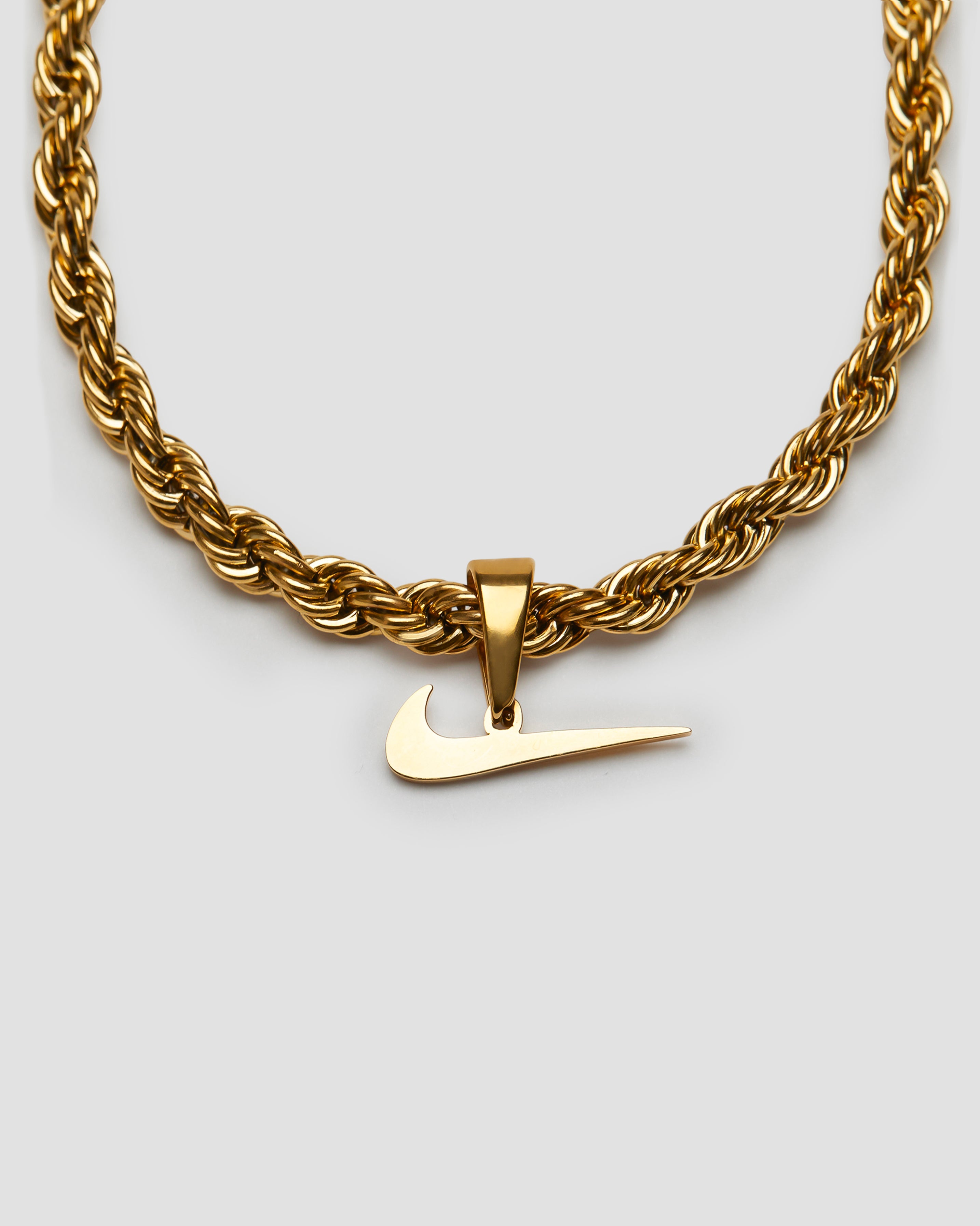 Just Do It Rope 18k Gold-Plated Necklace - 5mm Chain | GRIS  NYC