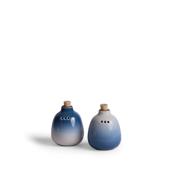 Salt & Pepper Shaker in Opal Pacific and Buckwheat – Heath Ceramics
