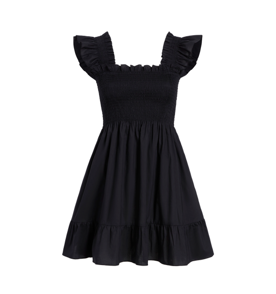 The Elizabeth Nap Dress - Black Cotton – Hill House Home