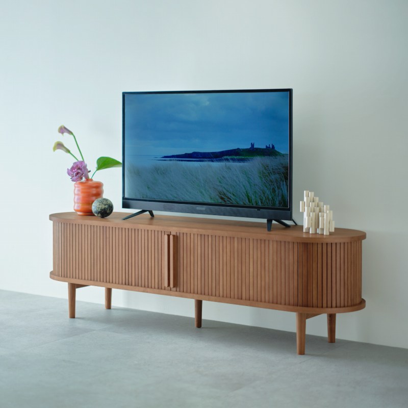 ミサワ、「DEMI」シリーズに新展開 蛇腹扉が特徴のTVボードを7月15日