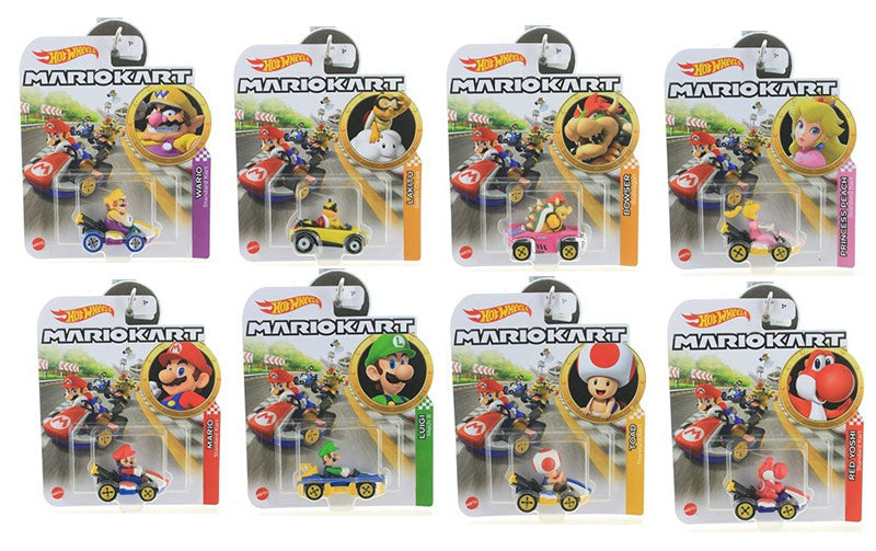Mario Kart Hot Wheels 2025 Mix 4R Vehicle Case of 8 – Hot Match