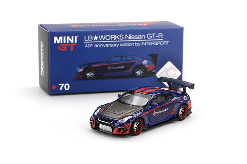 MINI GT x INTERSPORT 1/64 #70 Nissan GT-R LB Works Type 2 Rear