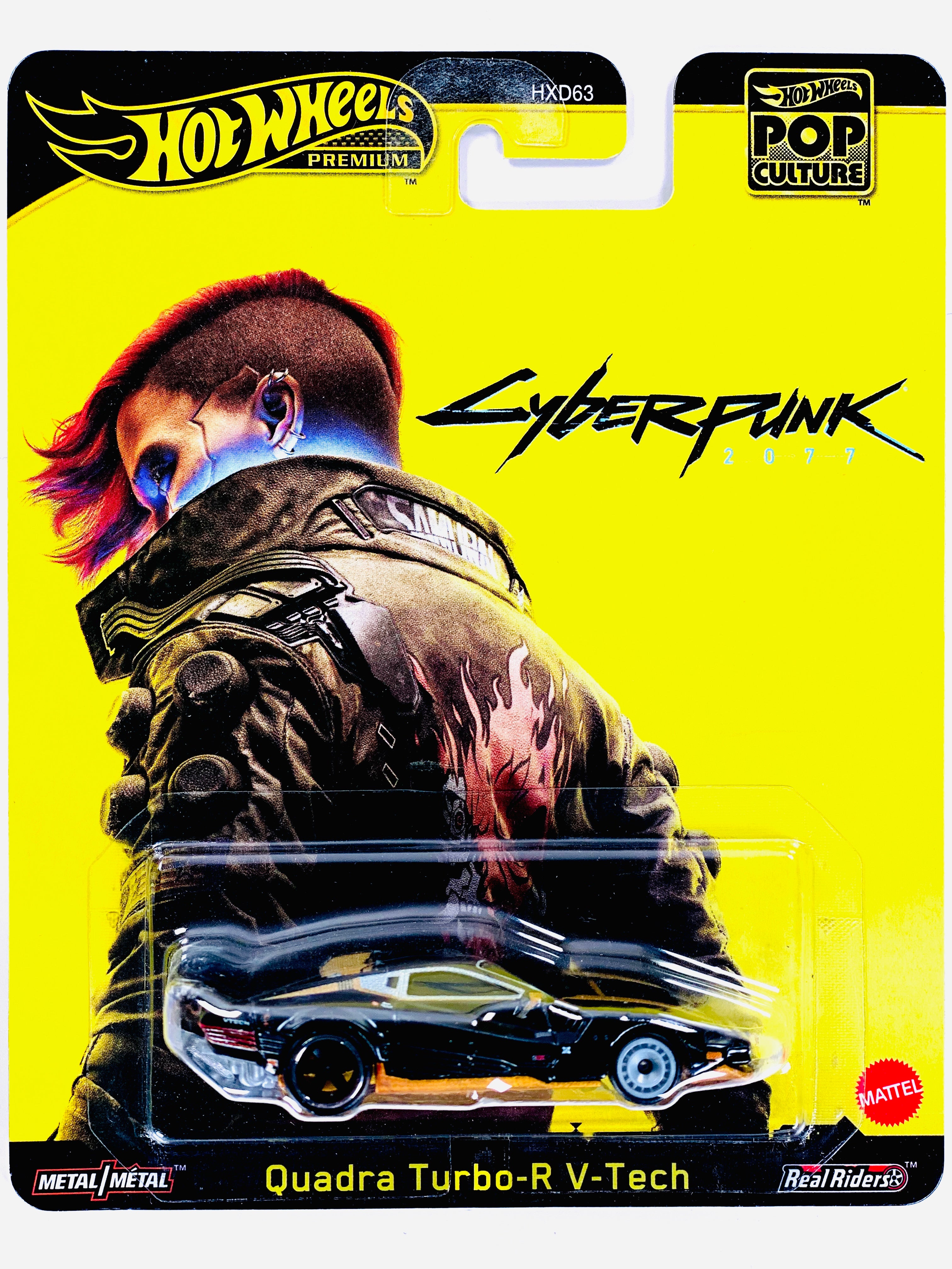 Hot Wheels 2025 Pop Culture Case M Cyberpunk 2077 Quadra Turbo-R V