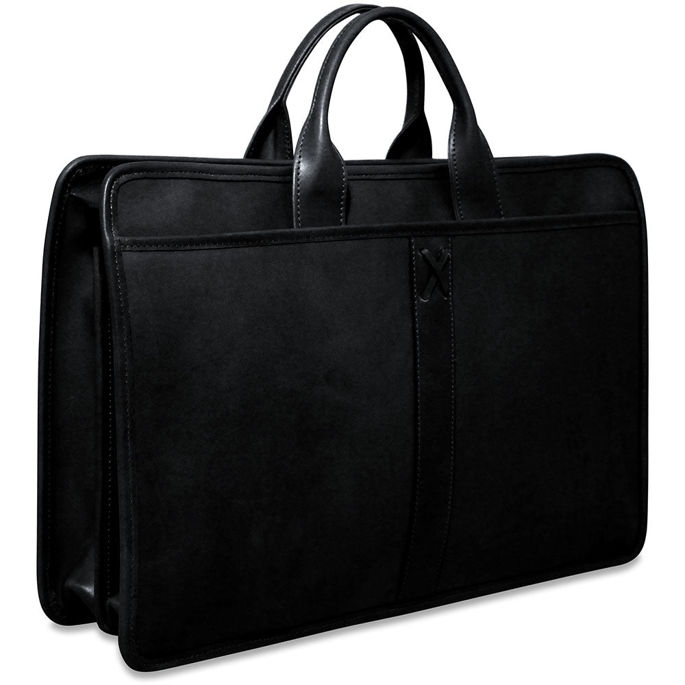 Leather Briefcase, Top Zip - Belmont #B2202 - USA | Jack Georges