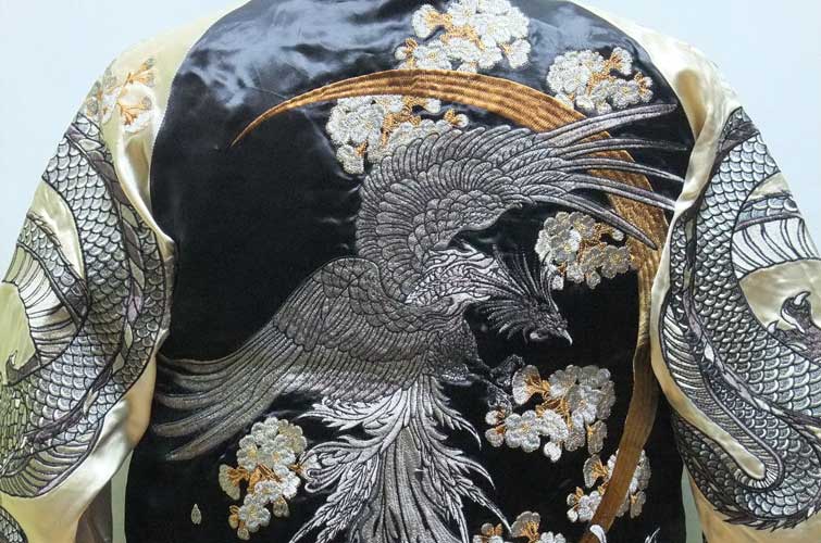 絡繰魂 からくりたましい スカジャン 鳳凰 龍