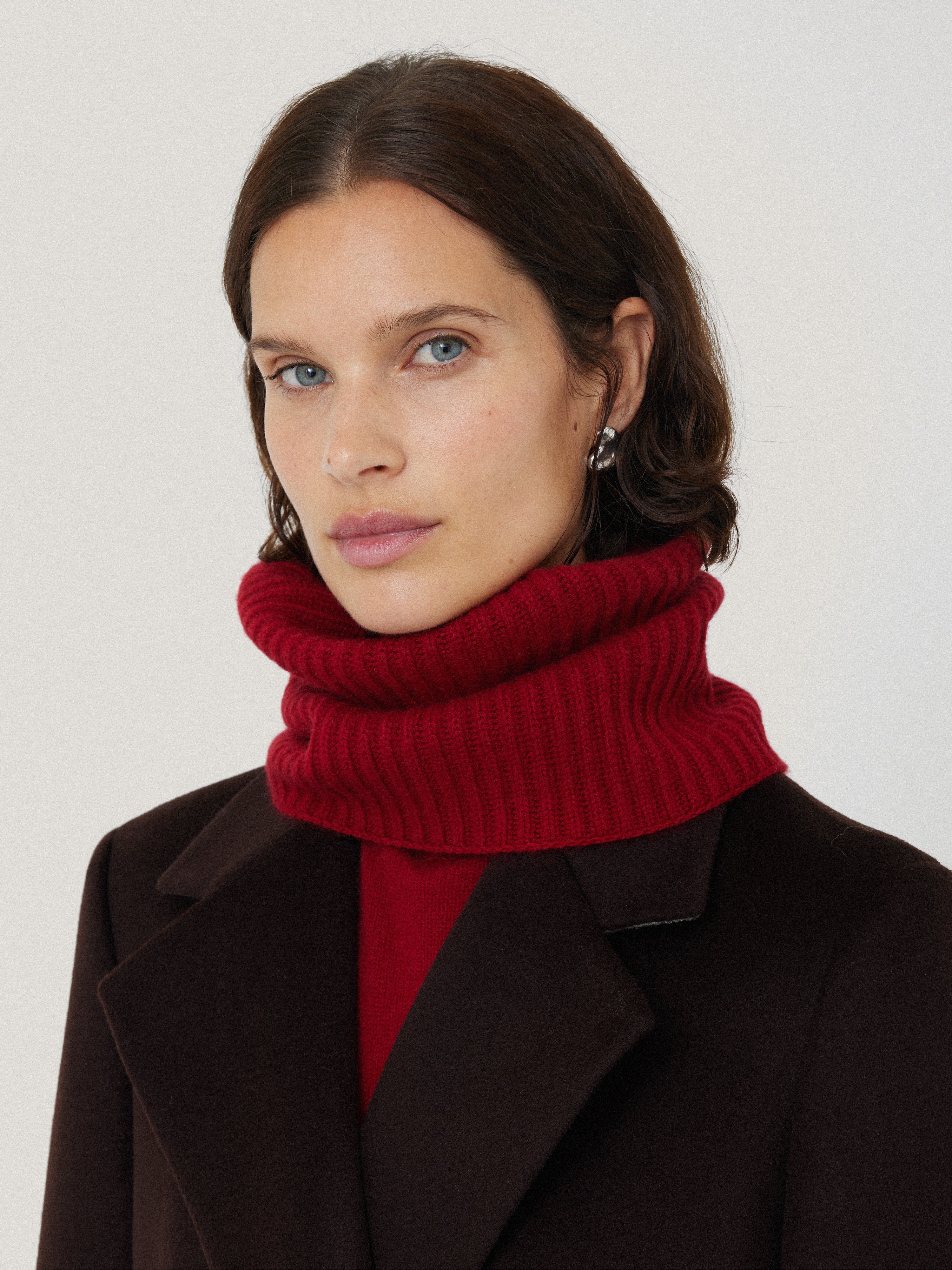 PRY SLV925 Double-Wrap Cashmere Snood 【公式通販】