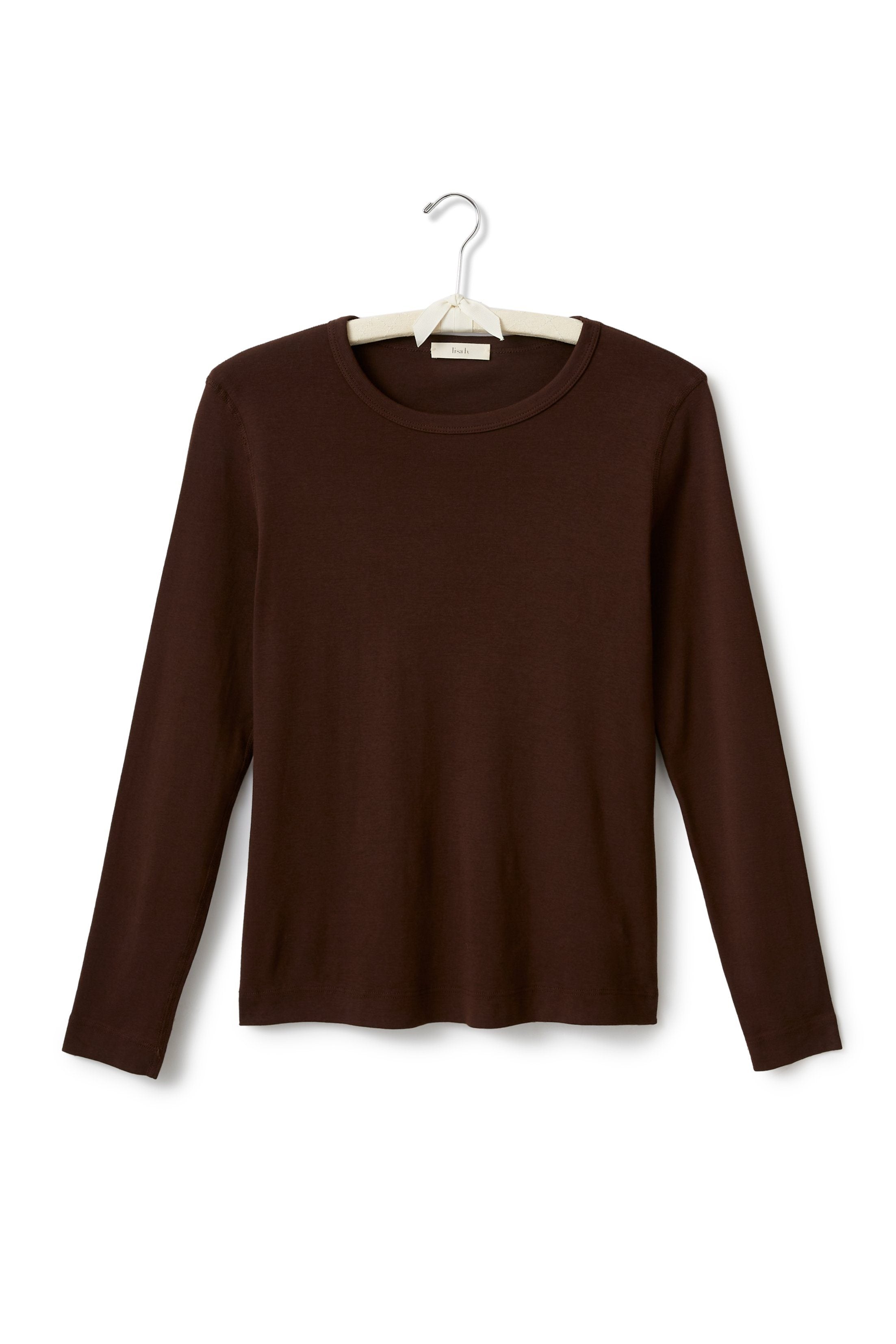 long sleeve scoop neck tee shirt | lisa b.