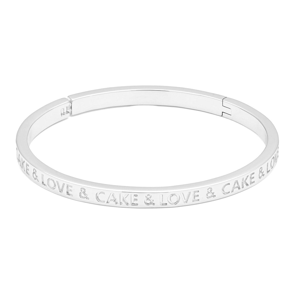 LULU Copenhagen-Love & Cake Bangle - Silver Plated-{StyleType