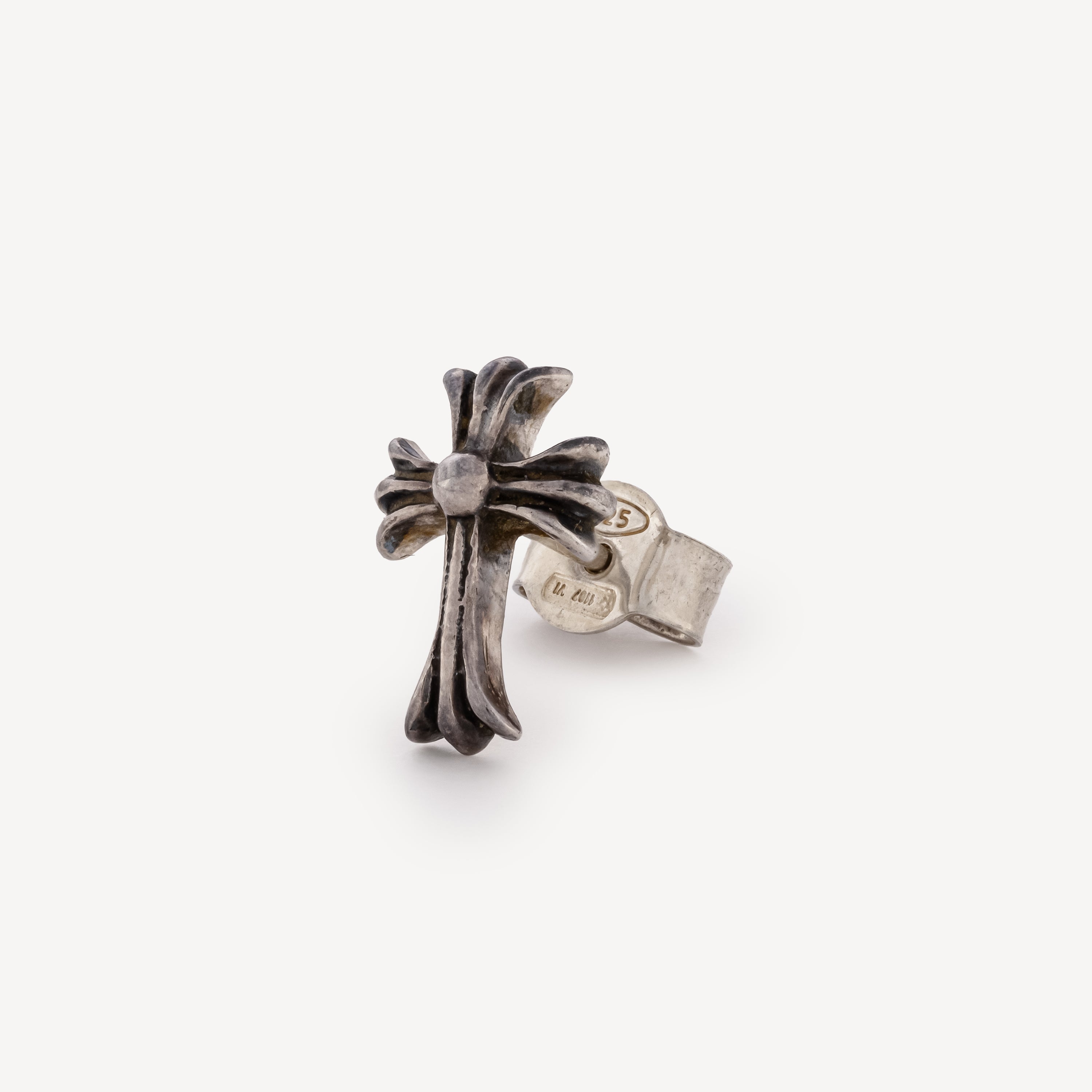 Silver cross stud - Chrome Hearts - Stud earrings - Mad Lords