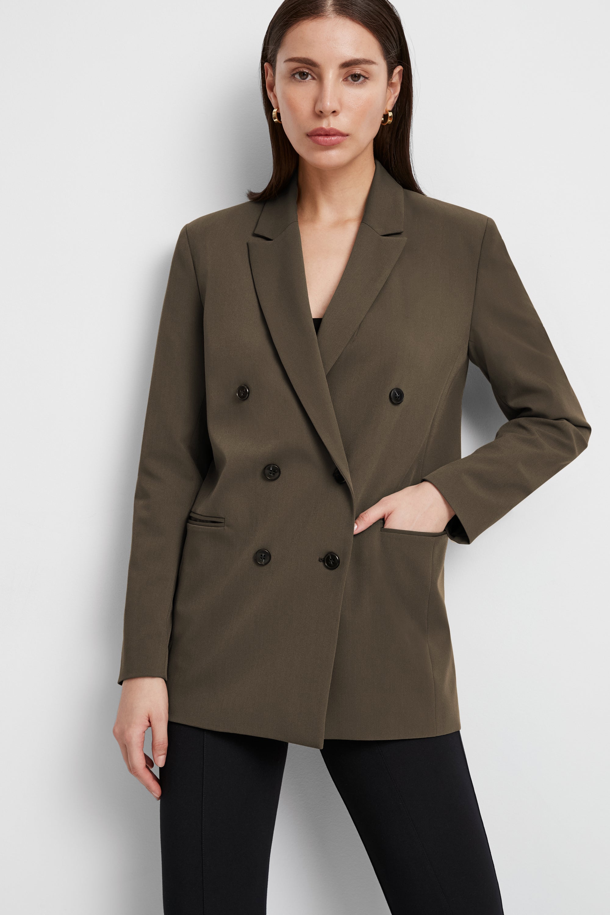 Women's European Relaxed Double-Breasted Blazer - Norah Blazer