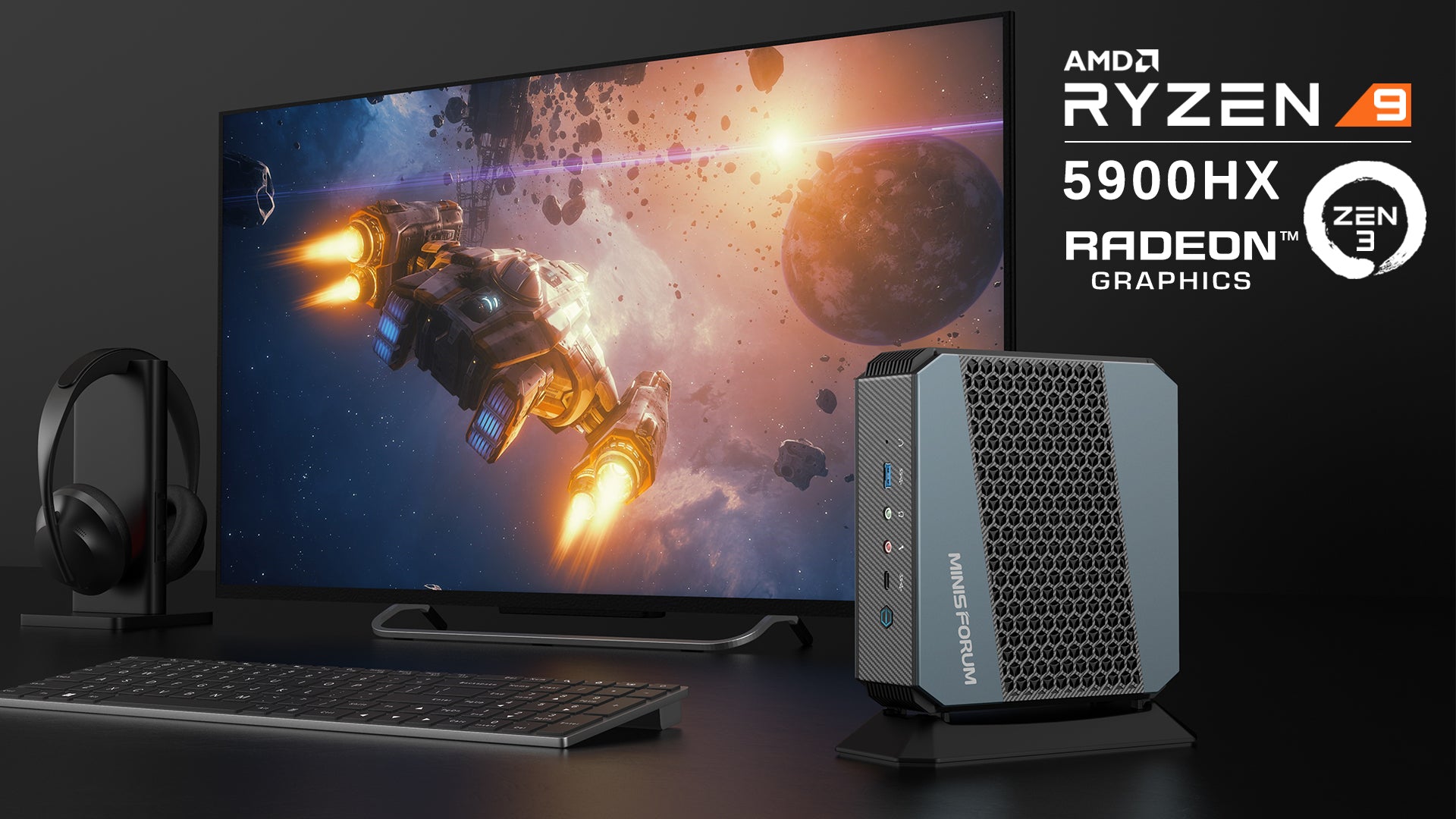 Zen 3」採用AMD Ryzen 9 5900HX搭載の「EliteMini HX90」日本公式