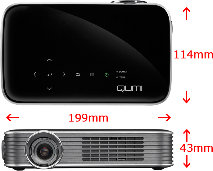 QUMI Q8（LEDモバイルプロジェクター）｜加賀マイクロソリューション