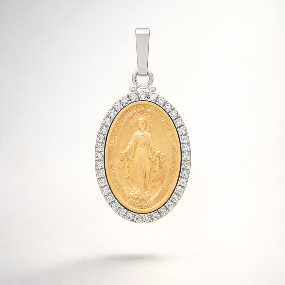 18K Gold Miraculous Medal from the Vatican (case included)