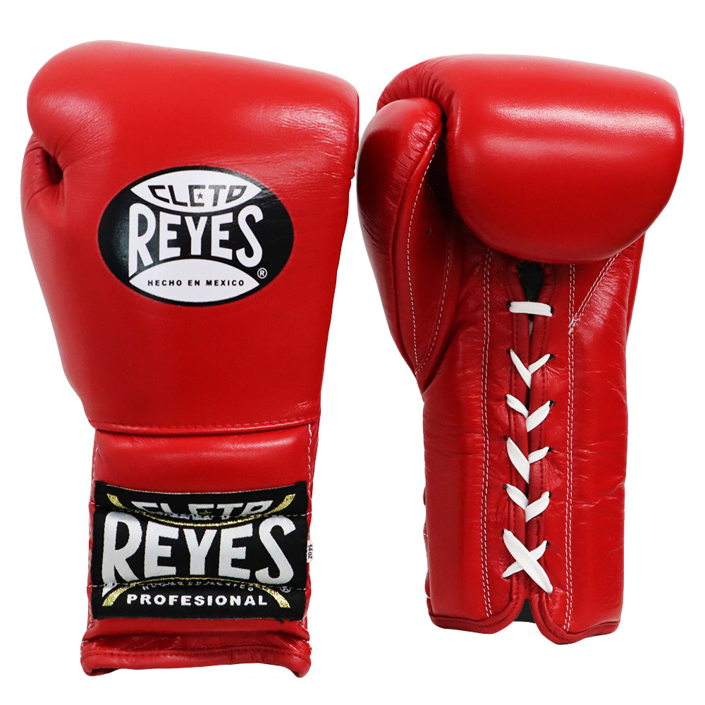 MSM Fight Shop | Cleo Reyes Training Lace-up Boxing Gloves - Red