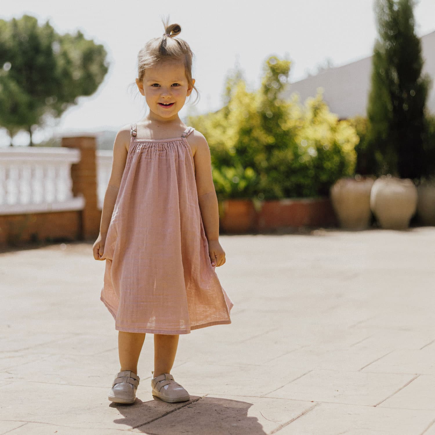Mia Dress - Kids - DS Double Saloo - S007 Dusty Pink – n°74 E-Shop