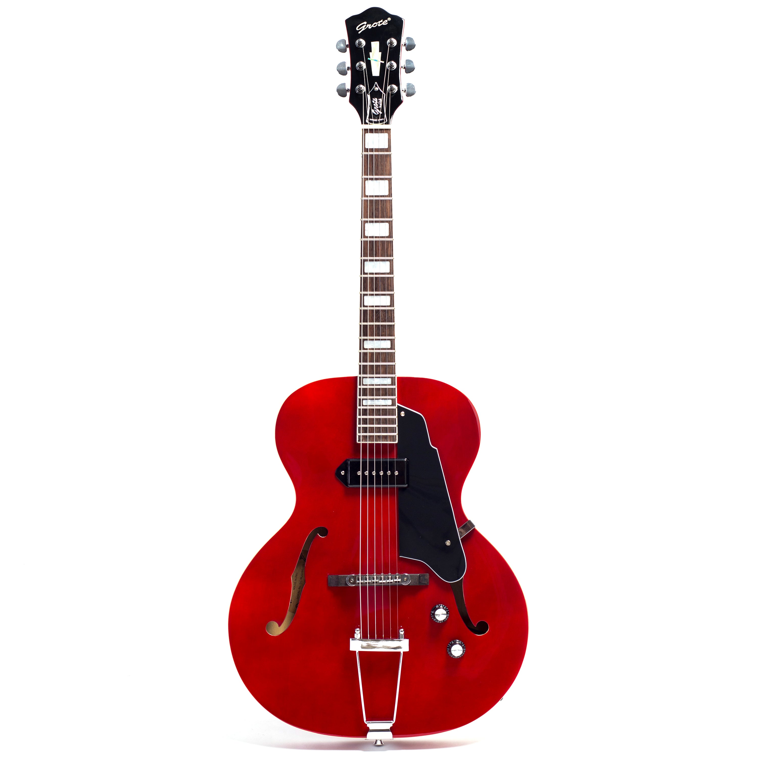 Grote Jazz Electric Guitar Hollow Body ZT Style Chrome Hardware