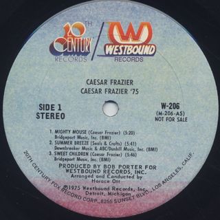 Caesar Frazier / 75 (LP), Westbound | 中古レコード通販 大阪 Root