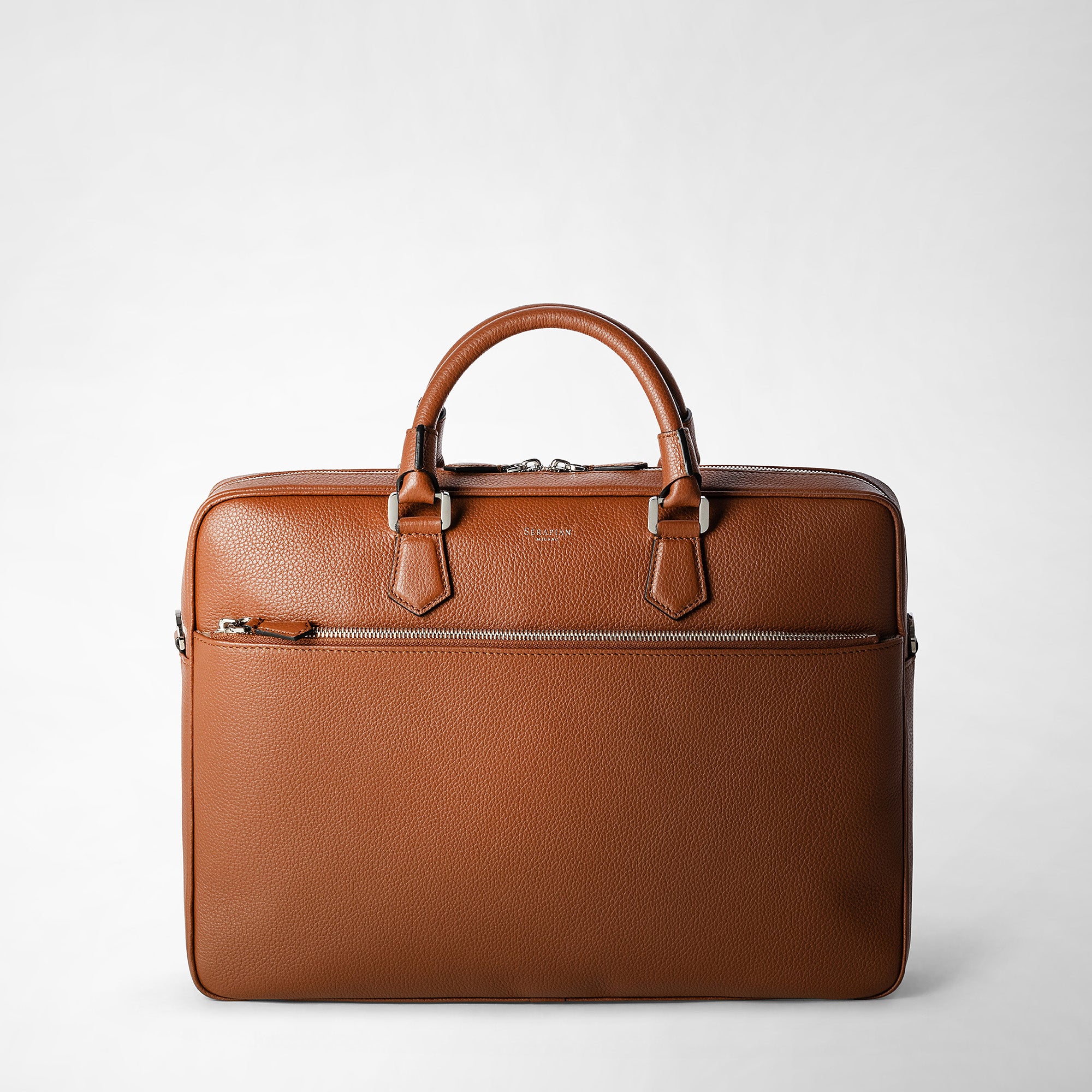 SLIM BRIEFCASE IN CACHEMIRE LEATHER