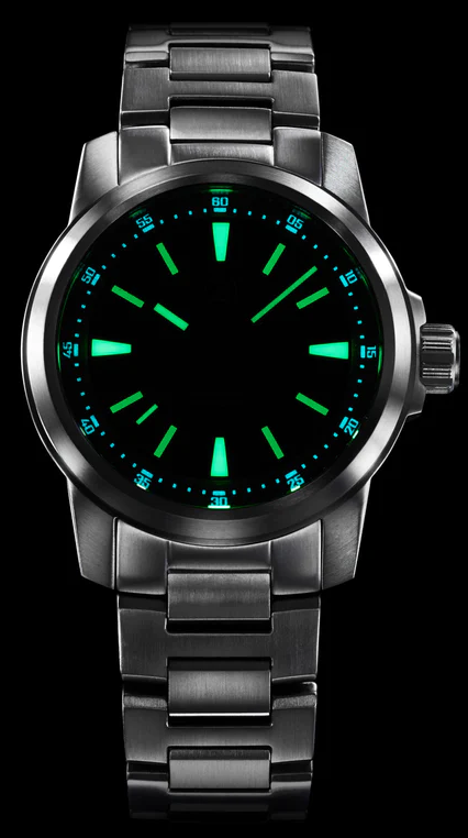 Zelos Aurora Field 38mm Ti Ice Blue - SeriousWatches.com