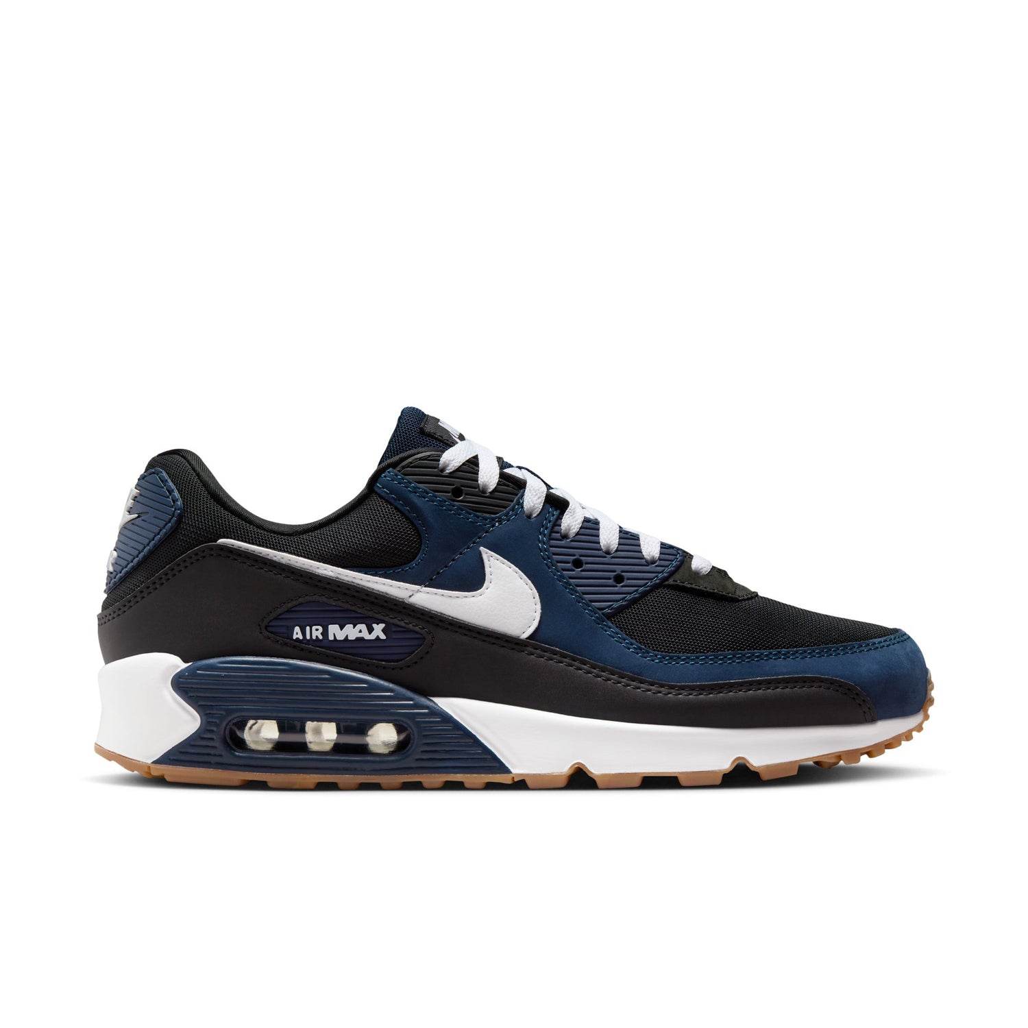 Men's Nike Air Max 90 | Midnight Navy/White/Black Gum | ShopWSS