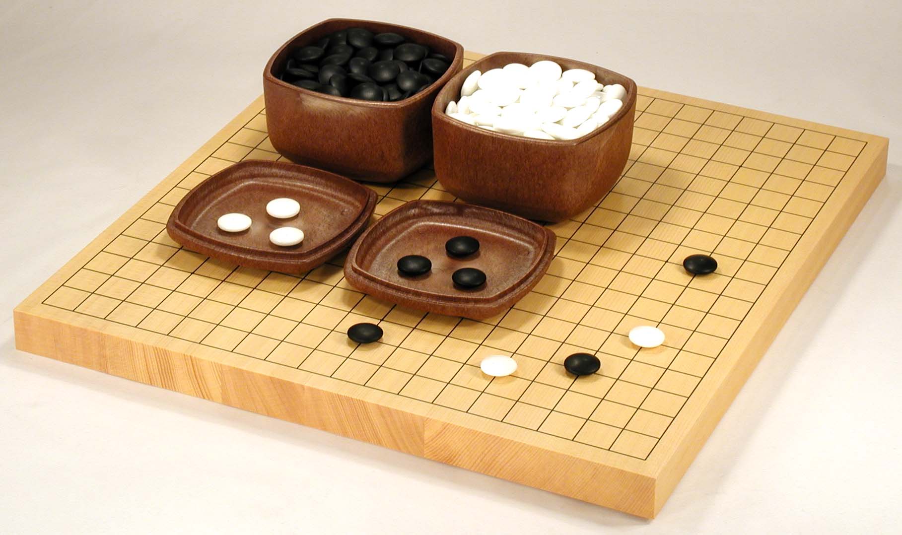 B－2／新かや材／卓上碁盤セット／㈱青山碁盤店