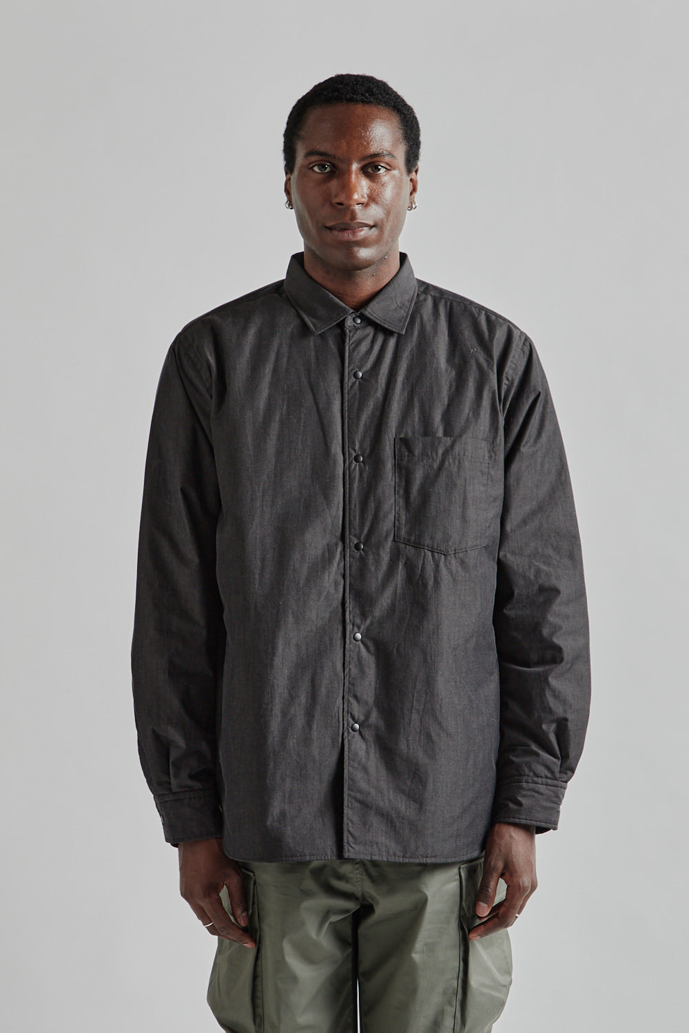 Nanamica Insulation Shirt Jacket - Gray | Wallace Mercantile Shop