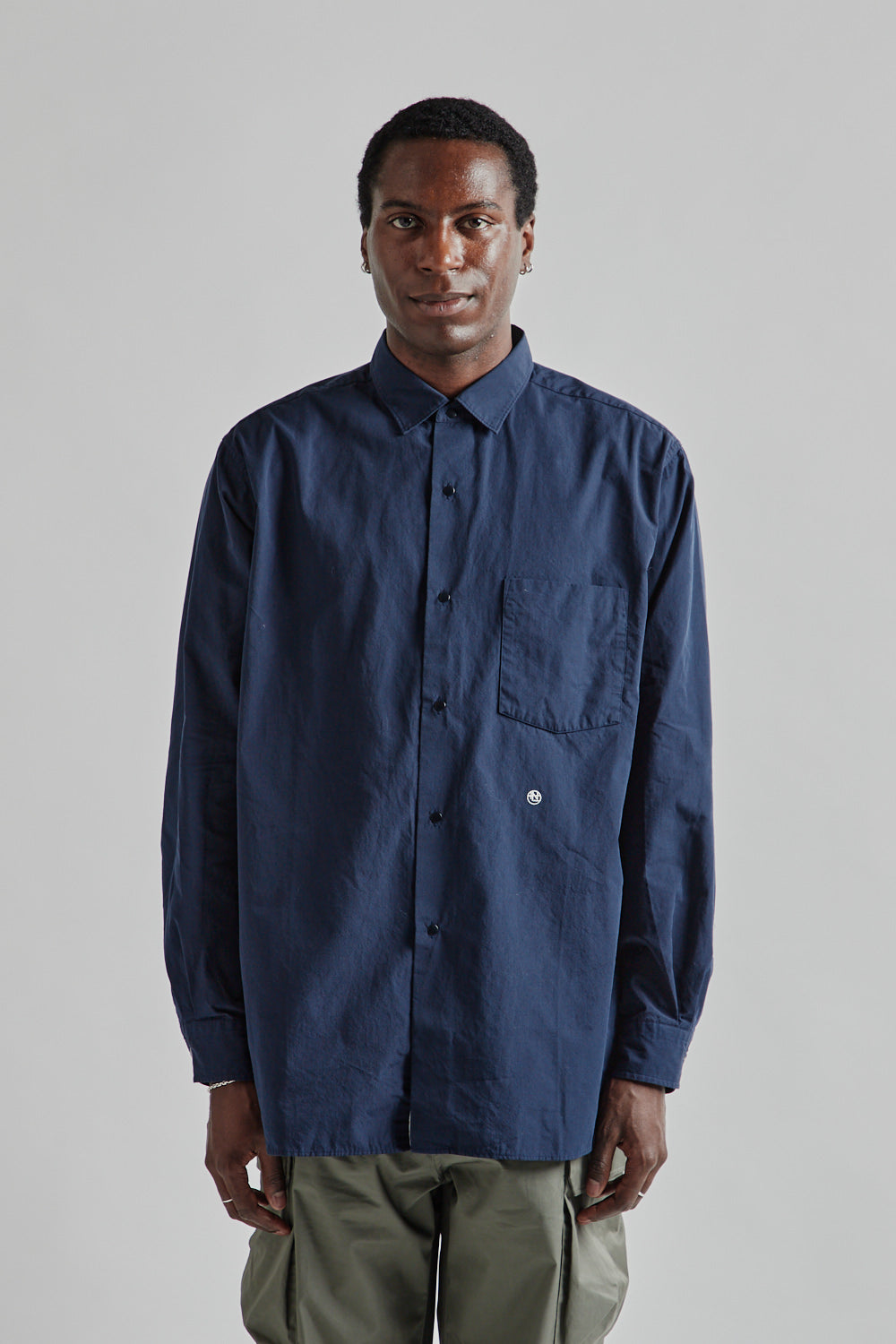 Nanamica Regular Collar Wind Shirt - Dark Navy | Wallace