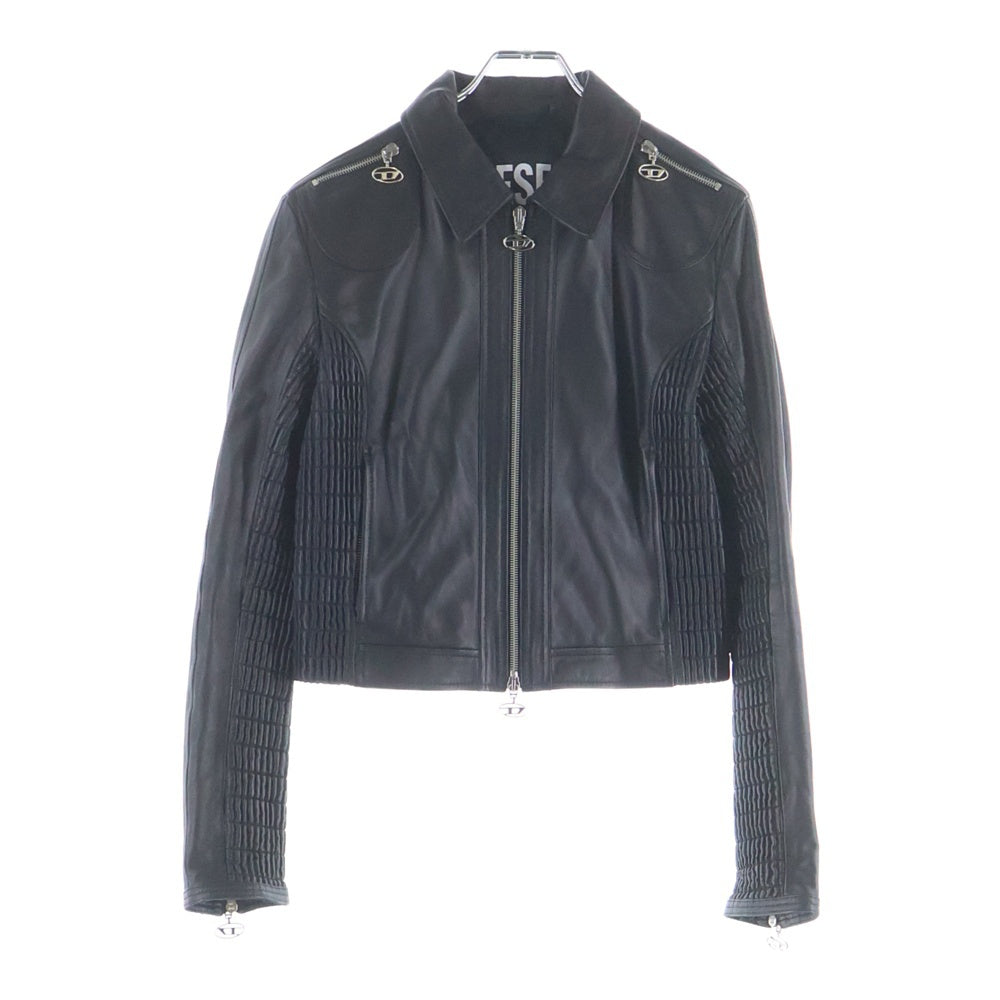 DIESEL(ディーゼル) L-SASKIA ラムレザー ジップアップ シングル