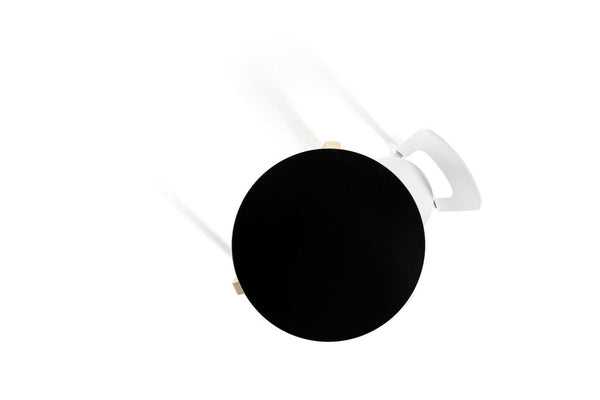 テーブル 90B（d. 75）ブラック リノリウム – Artek Tokyo Store